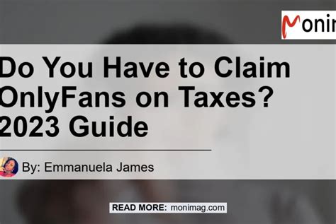 do you have to claim onlyfans on taxes|Your Guide to OnlyFans Taxes: What You Must Pay and File